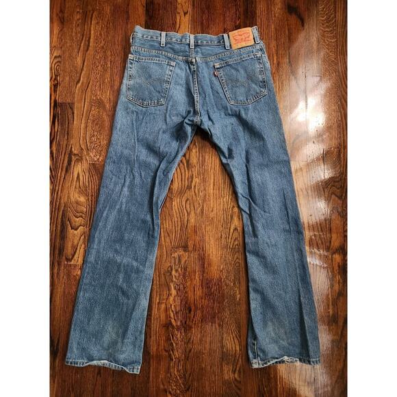 Levi Strauss 517 Jeans Men's Sz 36x34 Straight Medium Wash - Picture 9 of 12
